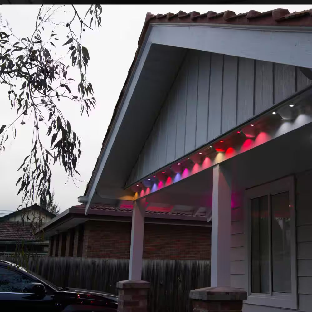 30-Light 50 Ft. Outdoor Plug-In RGB+W Integrated LED Smart Wi-Fi Novelty White String-Light Extension Set (2-Pack)