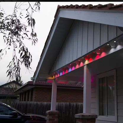 30-Light 50 Ft. Outdoor Plug-In RGB+W Integrated LED Smart Wi-Fi Novelty White String-Light Extension Set (2-Pack)