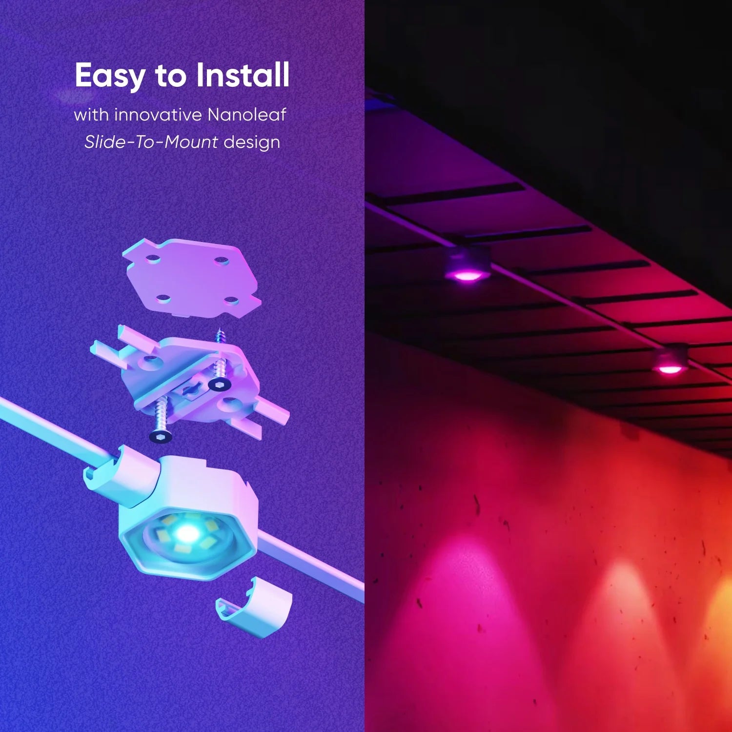 100Ft Matter Smart Multicolor Permanent Outdoor Lights Smarter Kit with Side Clips – Plug-In RGBICW Addressable LED Pucks, Cuttable & Extendable